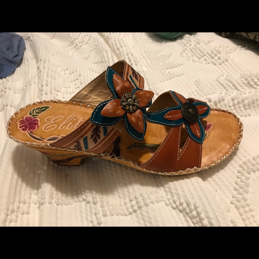 New Corky’s Slides wedge size 11